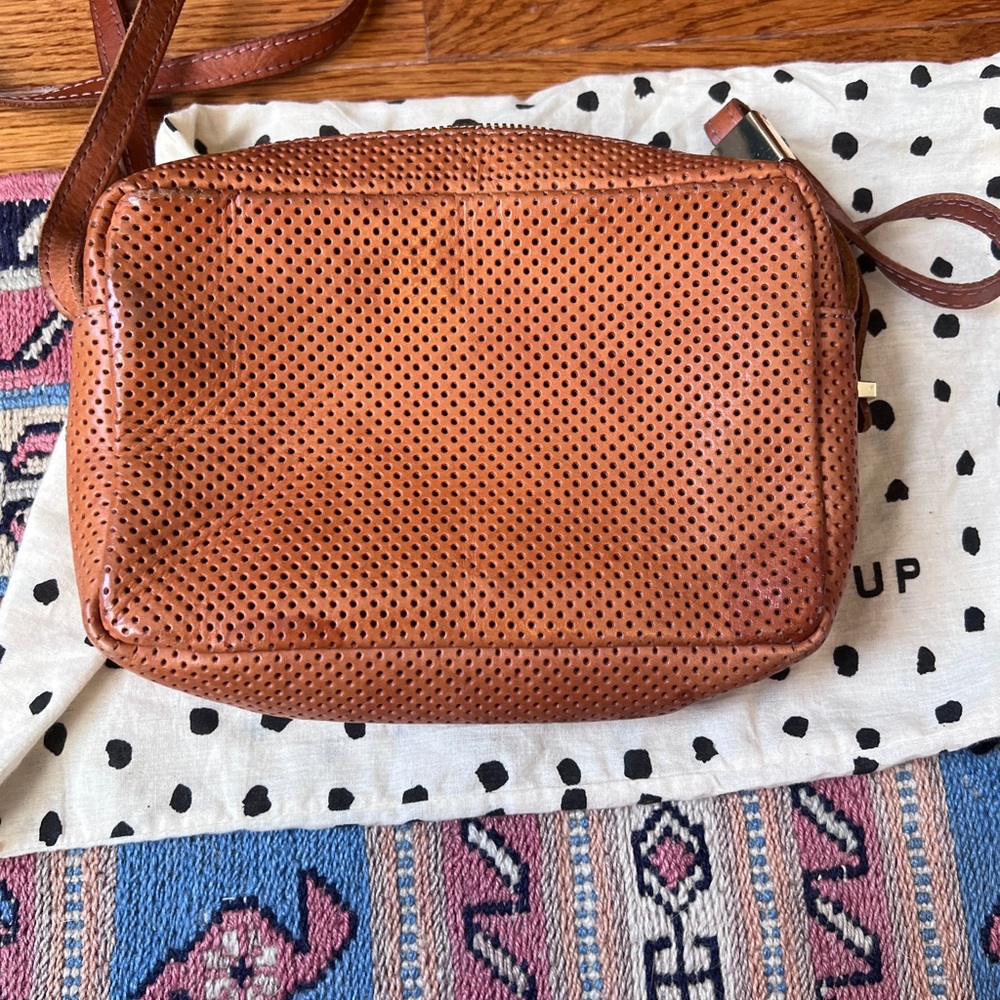 Clare V Perforated Leather Crossbody Mini Sac Bag (with dust bag) - Picture 5 of 7